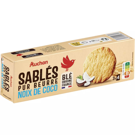 BISCUITS SABLÉS PUR BEURRE AU NOIX DE COCO 115G. Dakar Express, le service de livraison qui vous permet de gagner du temps. Vos colis sont livrés en un rien de temps !