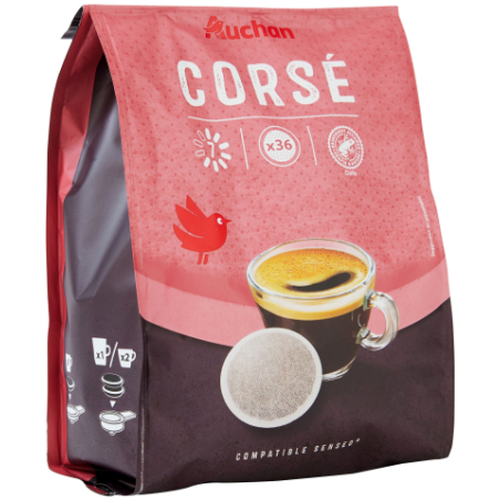 CAFÉ CORSÉ EN DOSETTE COMPATIBLE SENSEO 36 DOSETTES 250G. À Dakar, Dakar Express est là pour vous livrer vos colis avec rapidité et soin. Nous nous adaptamos à vos besoins.