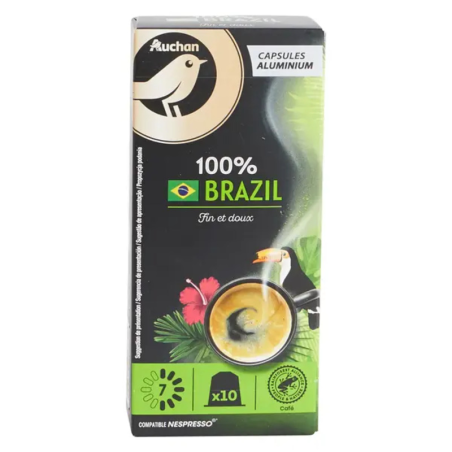 CAPSULES DE CAFÉ 100% BRAZIL 10 CAPSULES 52G. Dakar Express, le service de livraison qui vous permet de gagner du temps. Vos colis sont livrés en un rien de temps !