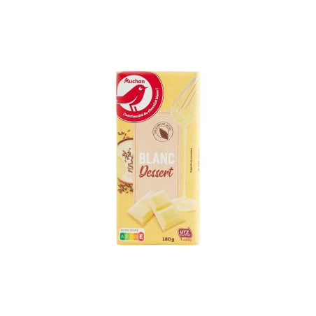 CHOCO DESSERT BLANC 180G. Dakar Express, la référence en matière de livraison rapide à Dakar. Nous nous occupons de vos colis avec soin et efficacité.