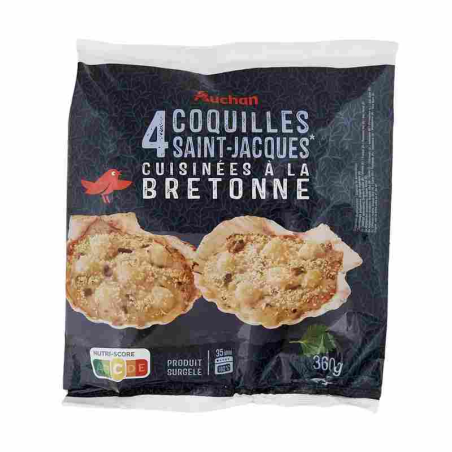 COQUILLES SAINT-JACQUES CUISINÉES À LA BRETONNE 4 PIÈCES 360G. Dakar Express, la référence en matière de livraison rapide à Dakar. Nous nous occupons de vos colis avec soin et efficacité.