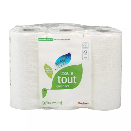 ESSUIE-TOUT COMPACT 100% RECYCLABLE X3 ROULEAUX. Dakar Express, le service de livraison qui vous permet de vous concentrer sur l'essentiel. Nous nous chargeons du reste.