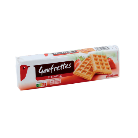 GAUFRETTES LÉGÈRE FOURÉES À LA FRAISE 110G. Dakar Express : la solution idéale pour vos besoins de livraison rapide en ville. Nous nous engageons à vous livrer dans les délais les plus courts.