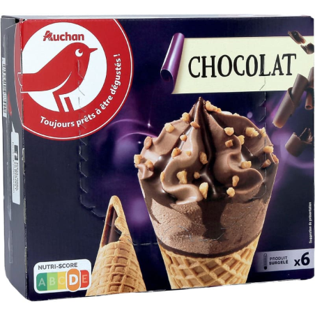 GLACE EN CÔNE GOÛT CHOCOLAT X6 445G. Dakar Express, votre partenaire de confiance pour des livraisons rapides et sécurisées à Dakar. Nous mettons tout en œuvre pour vous garantir une livraison fiable et efficace.