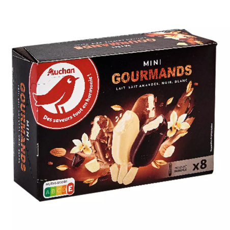 GLACE MINI GOURMANDS 8 BÂTONNETS CHOCOLAT 258G. Dakar Express, le service de livraison qui allie rapidité et efficacité. Vos colis sont entre de bonnes mains.