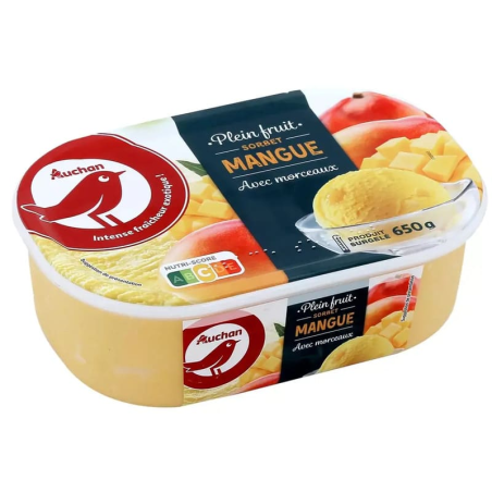 GLACE SORBET MANGUE 650G. À Dakar, Dakar Express est là pour vous livrer vos colis avec rapidité et soin. Nous nous adaptamos à vos besoins.