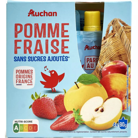 GOURDES POMME FRAISE SANS SUCRE AJOUTÉE  4X90G. Dakar Express, la référence en matière de livraison rapide à Dakar. Nous nous occupons de vos colis avec soin et efficacité.