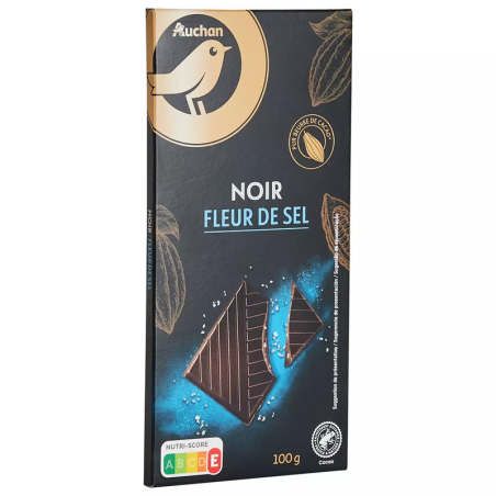 GOUT CHOCO NOIR 47% FLEUR DE  SEL 100G. À Dakar, Dakar Express est là pour vous livrer vos colis avec rapidité et soin. Votre satisfaction est notre priorité !