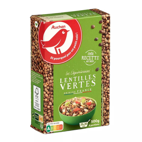 LENTILLES VERTES 8 PORTIONS 500G. Dakar Express, le service de livraison qui vous permet de vous concentrer sur l'essentiel. Nous nous chargeons du reste.