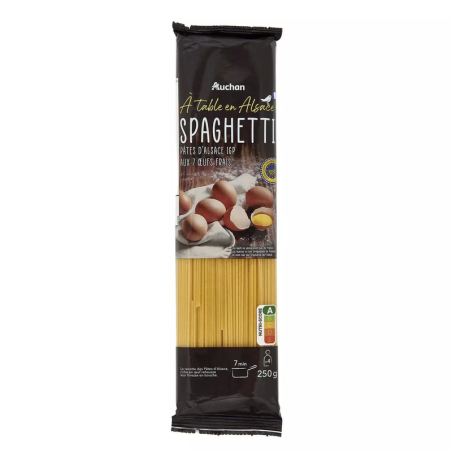 MMM! PÂTES D'ALSACE SPAGHETTI AUX ŒUFS FRAIS, BLÉ FRANÇAIS 250G. Dakar Express, la référence en matière de livraison rapide à Dakar. Nous nous occupons de vos colis avec soin et efficacité.