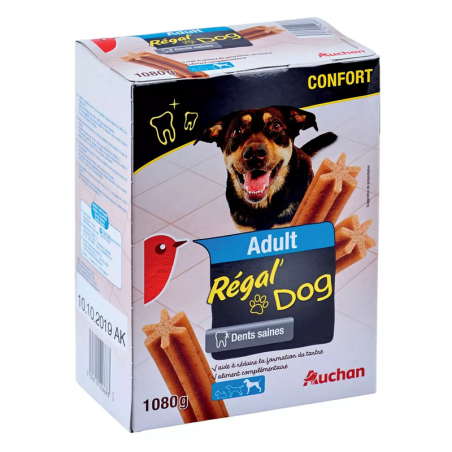 REGAL'DOG SNACK STICK DENTAIRE POUR CHIEN 4X270G. Dakar Express, le service de livraison qui vous permet de gagner du temps. Vos colis sont livrés en un rien de temps !