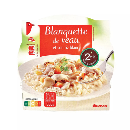 RIZ BLANQUETTE VEAU 300G. Dakar Express, votre allié pour des livraisons rapides et sécurisées dans toute la ville. Nous nous adaptamos à vos besoins.