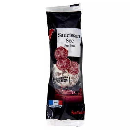 SAUCISSON SEC PUR PORC 250G. Dakar Express, votre partenaire de confiance pour des livraisons rapides et sécurisées à Dakar. Nous mettons tout en œuvre pour vous garantir une livraison fiable et efficace.