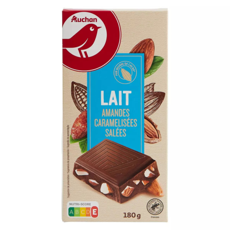 TABLETTE CHOCOLAT AU LAIT AUX ÉCLATS D'AMANDES HACHÉES CARAMÉLISÉES SALÉE. Dakar Express : le service de livraison qui vous permet de gagner du temps. Vos colis sont livrés en un rien de temps !