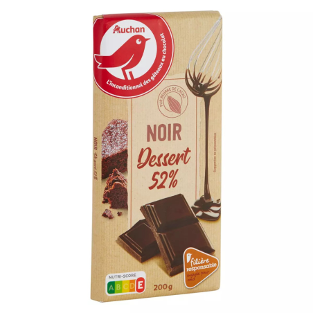 TABLETTE DE CHOCOLAT DESSERT NOIR 52% 200 G. Dakar Express, le service de livraison qui vous permet de gagner du temps. Vos colis sont livrés en un rien de temps !