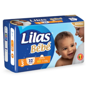 COUCHE BEBE LILAS 5-10KG X 32. Dakar Express : la solution idéale pour vos besoins de livraison rapide à Dakar. Nous nous engageons à vous livrer dans les délais les plus courts.