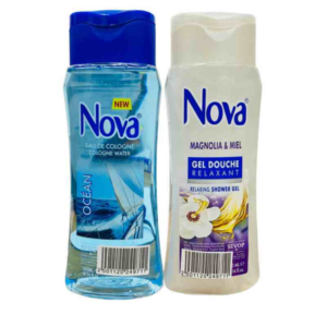 LOT GEL DOUCHE+EAU DE COLOGNE 300ML NOVA. Dakar Express, le service de livraison qui met un point d'honneur à la qualité. Vos colis sont entre de bonnes mains.