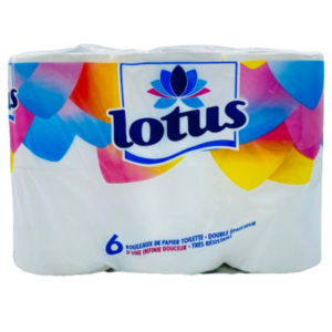 LOTUS PAPIER TOILETTE DOUBLE ÉPAISSEUR X6 ROULEAUX. Dakar Express, le service de livraison qui allie rapidité et efficacité. Vos colis sont entre de bonnes mains.