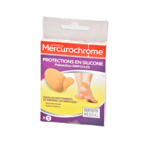 MERCUROCHROME PROTECTIONS EN SILICONE PRÉVENTION AMPOULES X5. Faites confiance à Dakar Express pour vos livraisons à Dakar. Nous mettons tout en œuvre pour vous satisfaire.