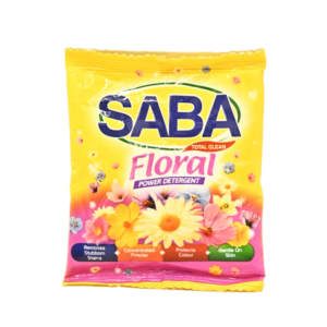 SABA LESSIVE FLORAL 15GR. Profitez d'un service de livraison express à Dakar avec Dakar Express. Votre colis est en bonnes mains avec nous !