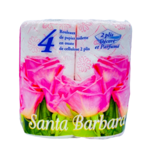 SANTA BARBARA PAPIER TOILETTE X4 ROULEAUX. Faites confiance à Dakar Express pour vos livraisons à Dakar. Nous mettons tout en œuvre pour vous satisfaire.