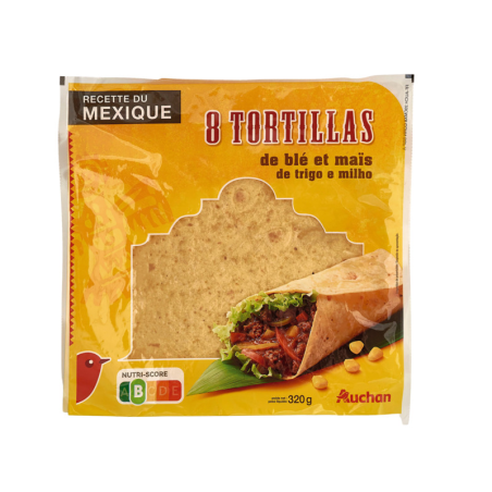 TORTILLAS MAIS X8  320G. Dakar Express, votre partenaire de confiance pour des livraisons rapides et sécurisées à Dakar. Nous mettons tout en œuvre pour vous garantir une livraison fiable et efficace.