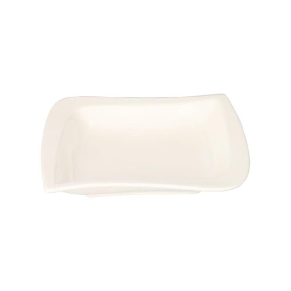 Plaque de pâtes profondes ondulées carrées blanches 206cm 651g 85 pouces