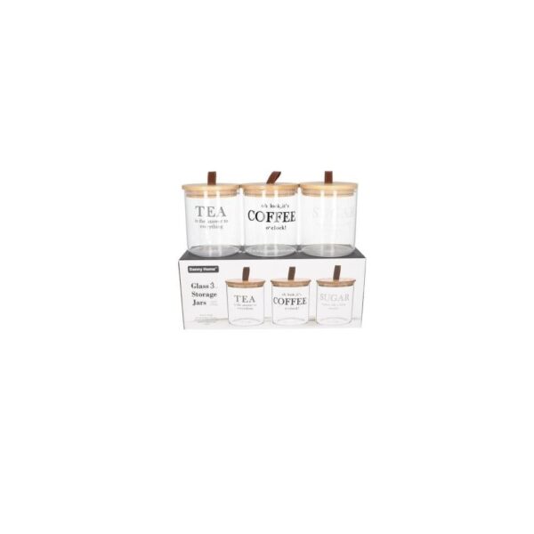 3 PCS TEA CAFE-CAFET SORGE STOCKAGE 750ML