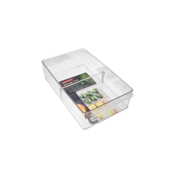 Boîte de rangement de réfrigérateur rectangulaire en plastique en plastique transparent M 364cm 587G