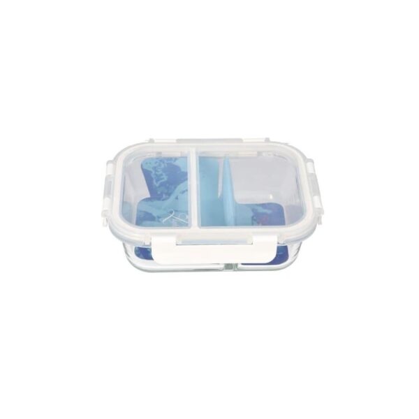 Borosilicate rectangulaire transparent Boîte à déjeuner de maintien frais 18cm