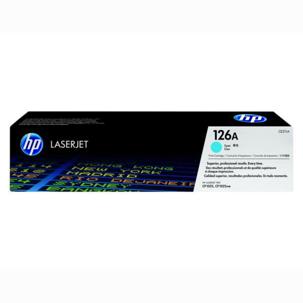 Cartouche (CE311A) HP 126A LaserJet Bleu authentique