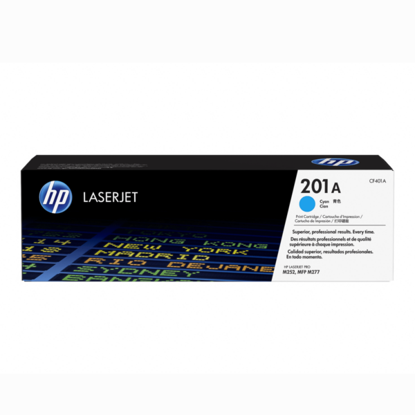 Cartouche HP(CF401A) 201A toner LaserJet Bleu N.O