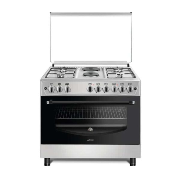 Cuisiniere ASTECH 6 Feux 90X60 4 Feux a Gaz 2 Feux Electrique