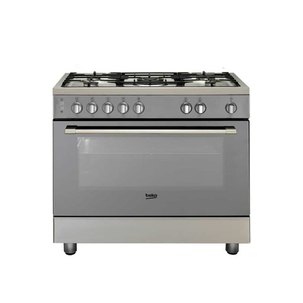 Cuisinière Beko 5 Feux GG 15121DXPR INOX + FOUR A GAZ