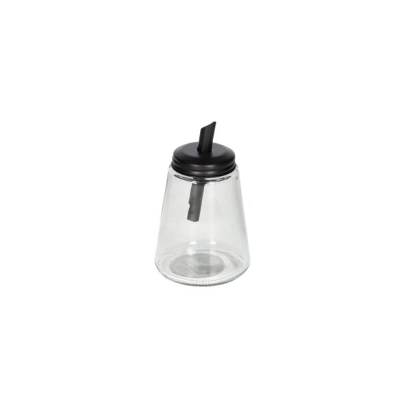 Dispensateur de sucre rond à verre transparent 14 cm