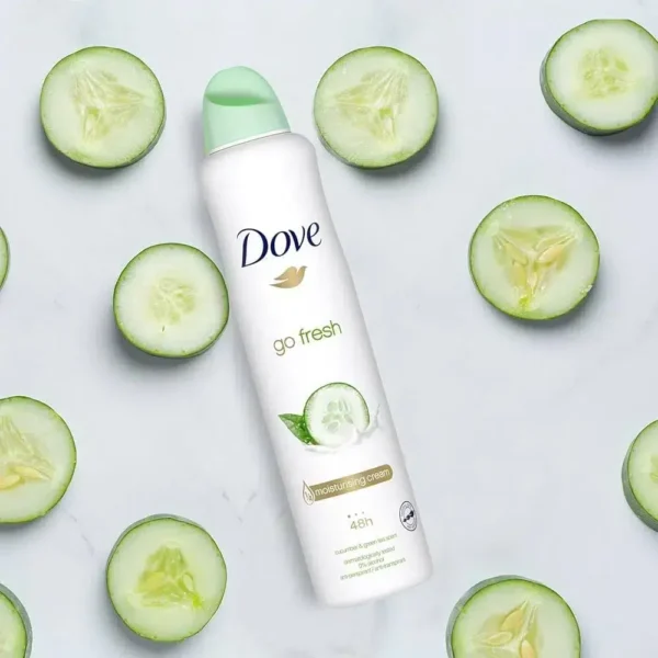 DOVE ADVANCED CARE DÉODORANT SPRAY ANTI-TRANSPIRANT GO FRESH CONCOMBRE ET THÉ VERT 250 ML