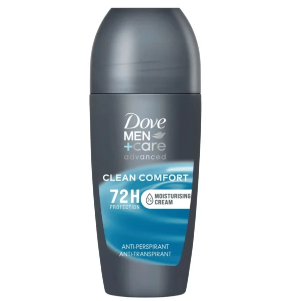 DOVE MEN CARE ADVANCED CLEAN COMFORT ROLL ON ANTI TRANSPIRANT 72H 50 ML