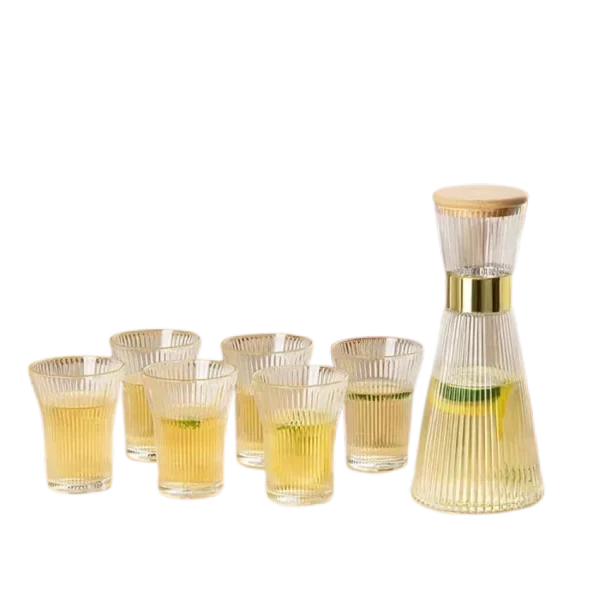 Ensemble Carafe 7 Pièces En Verre