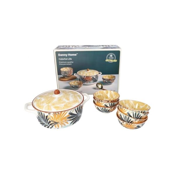 Ensemble de pot à soupe en céramique 6pcs