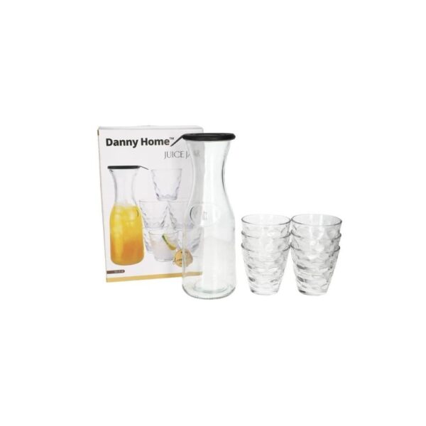 Ensemble de pot de jus en verre 7pc 1ltr