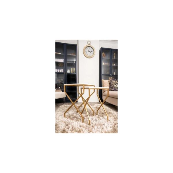 Ensemble de table d'appoint minimaliste 2pcs