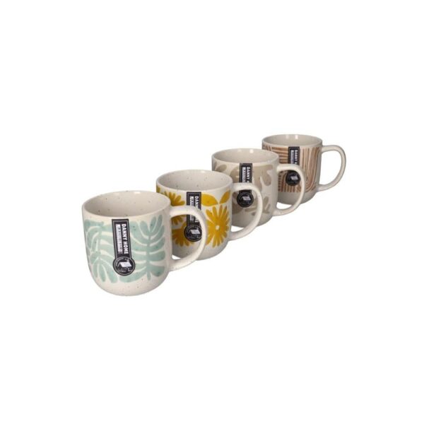 Ensemble de tasses à café en céramique Résumé Céramique 4pcs 13cm