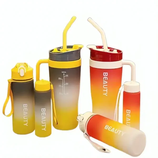 Ensemble gourde 3 pièces coloré dégradé T2