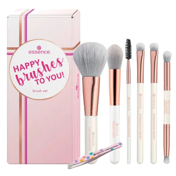 ESSENCE COSMETICS ENSEMBLE DE PINCEAUX HAPPY BRUSHES TO YOU !