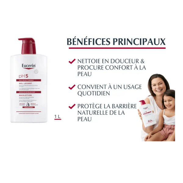 EUCERIN PH5 GEL LAVANT 1L