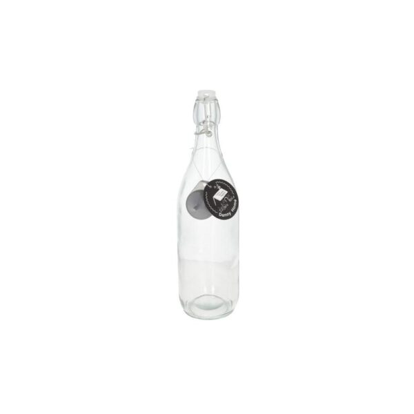 Bouteille de distribution d'huile borosilicate transparente avec couvercle de silicone 1000 ml