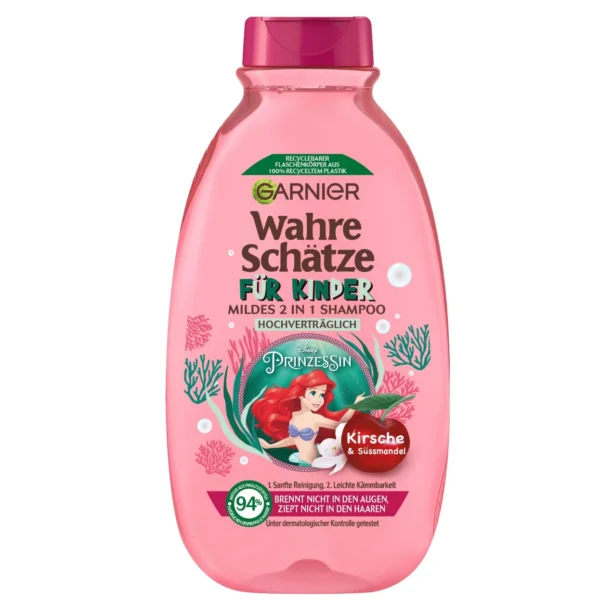 GARNIER SHAMPOING ET APRÈS SHAMPOING ENFANTS 2 EN 1 CERISE 300 ML