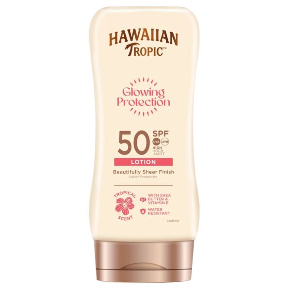 HAWAIIAN TROPIC GLOWING PROTECTION LAIT SOLAIRE SPF50+ 180 ML