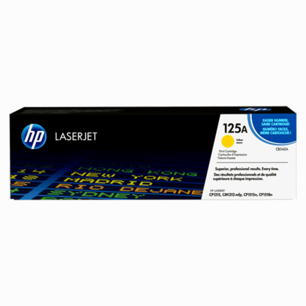 HP 125A (CB542A) toner LaserJet Jaune N.O