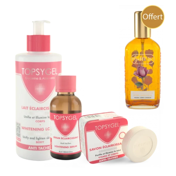 HT26 GAMME TOPSIGEL UNIFIANT ET ILLUMINATRICE + HUILE RÉPARATRICE 225ML OFFERT